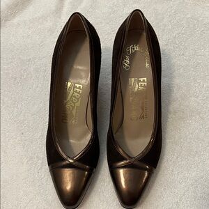 Salvatore Ferragamo Women's Dark Brown Heels